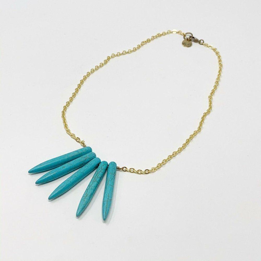 Skinny By Jessica Elliot Necklace Faux Turquoise